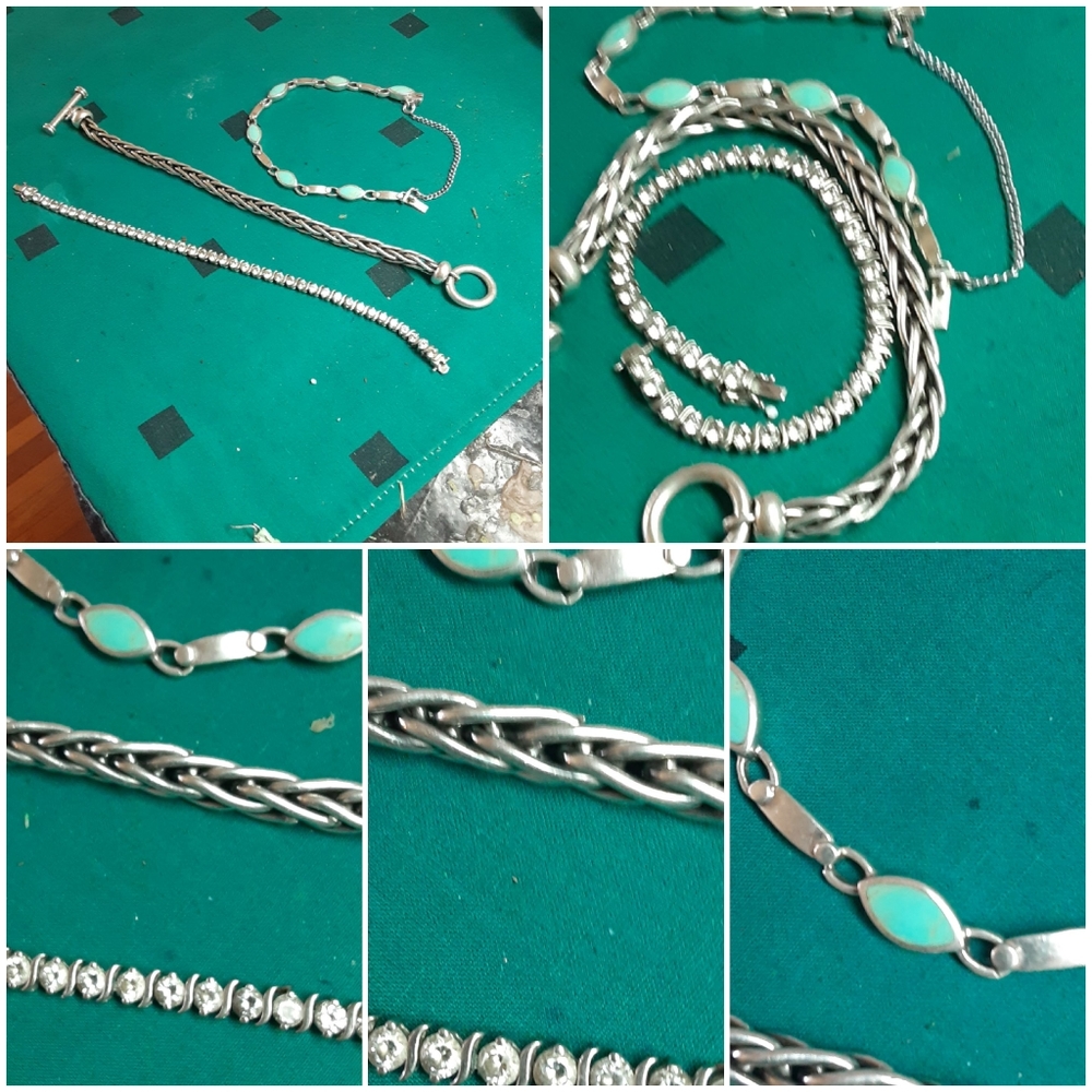 3 sterling bracelets